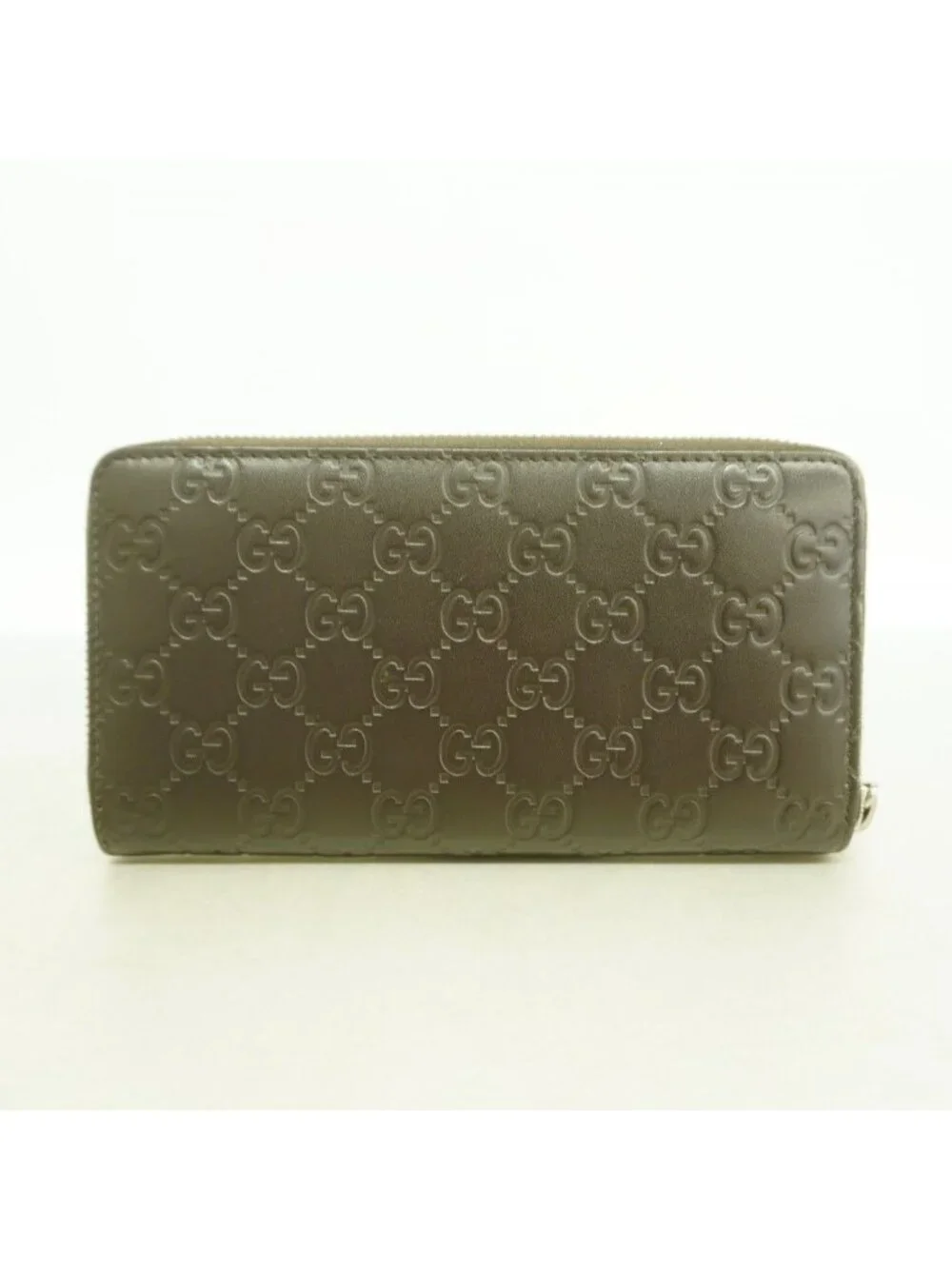 Gucci Wallet Guccissima Leather Brown Silver - Picture 8 of 8